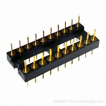 IC Socket, Dual-in-Line Pin Headers, Straight or SMT Version